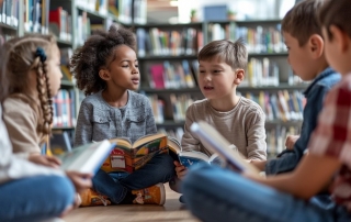 kids-enjoying-reading-stockcake
